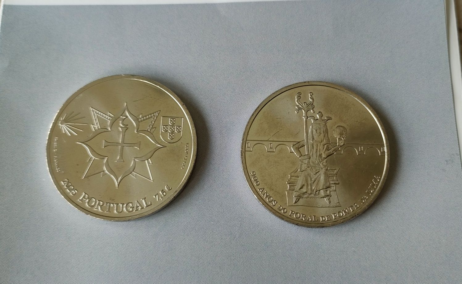 Conjunto de 4 moedas coleção