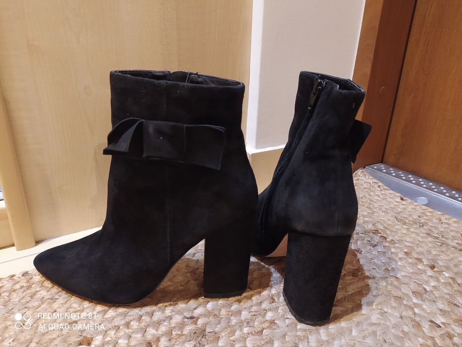 Buty,botki,kozaczki czarne zamszowe Reserved roz 39