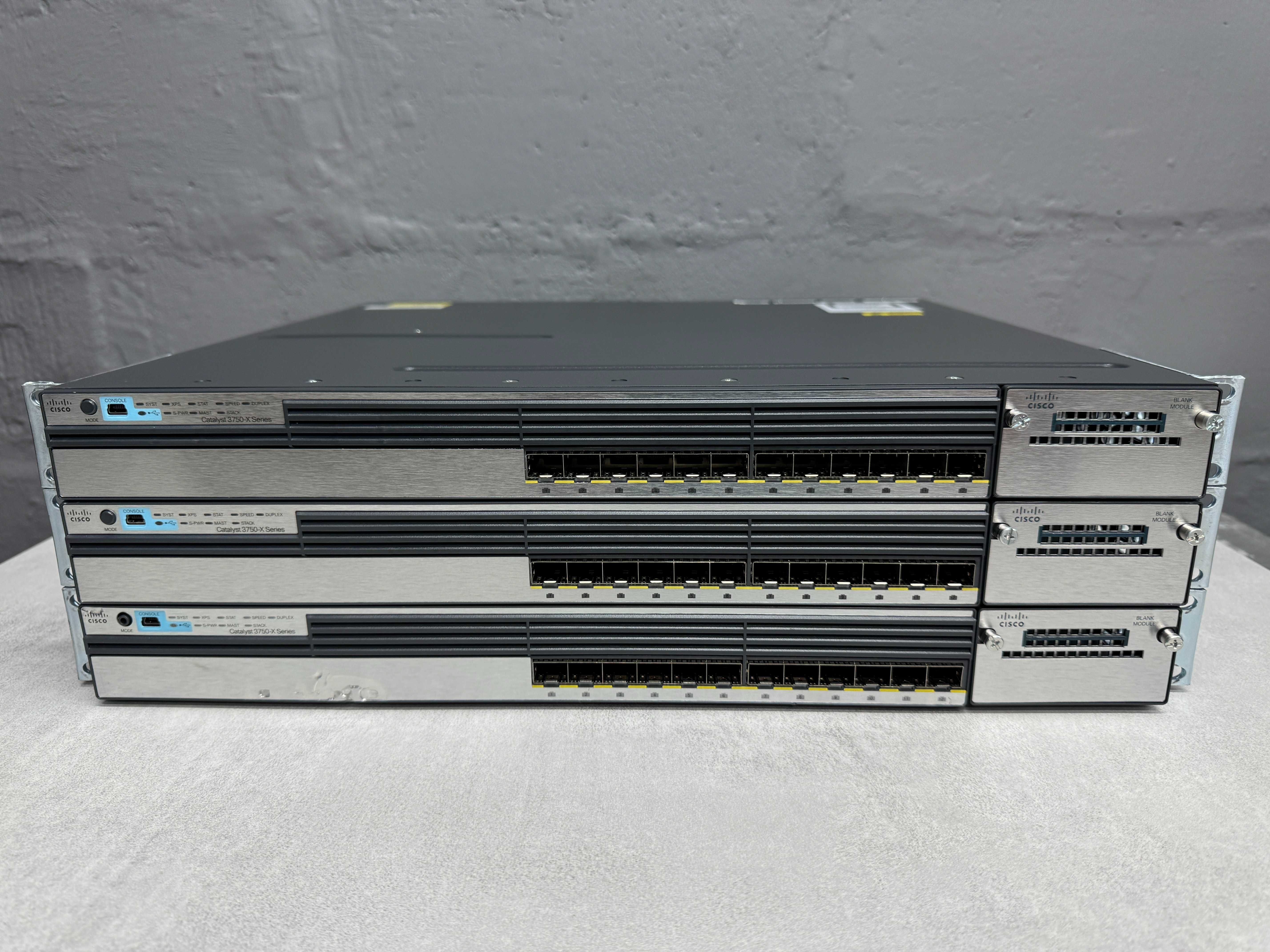 SFP коммутаторы Cisco Catalyst WS-C3750X-12S-S безнал/гарантия