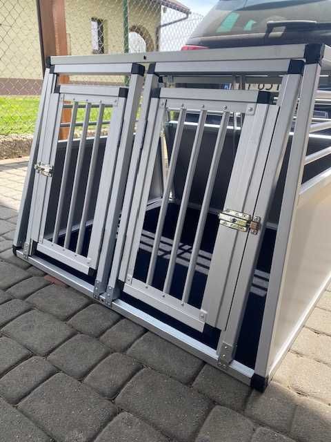 Transporter aluminiowy dla psa KERBL Barry duży (92x97x68)