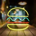 Letreiro Neon hamburguer burguer led