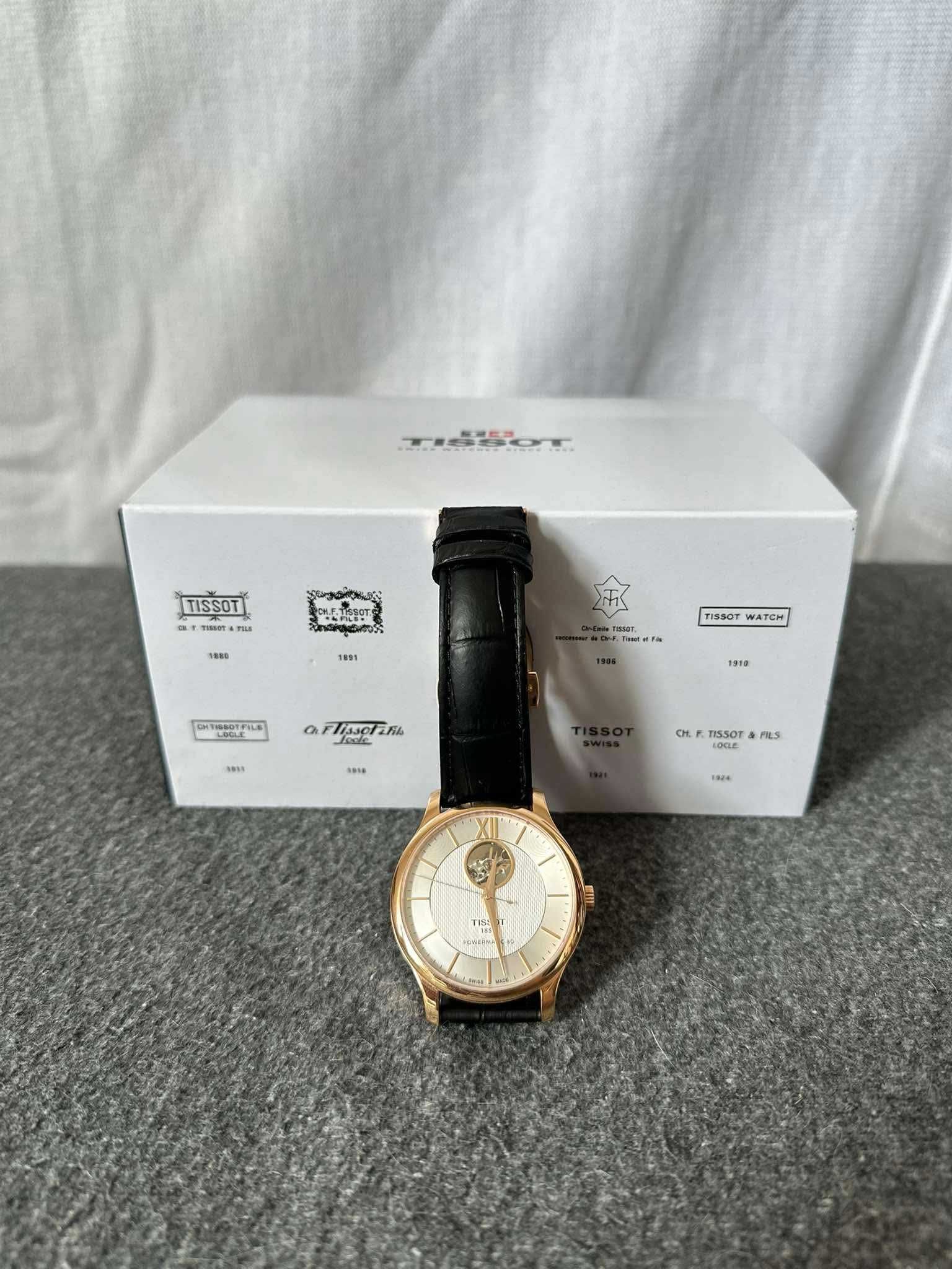 Zegarek męski Tissot Tradition Powermatic 80 Automatic Open Heart