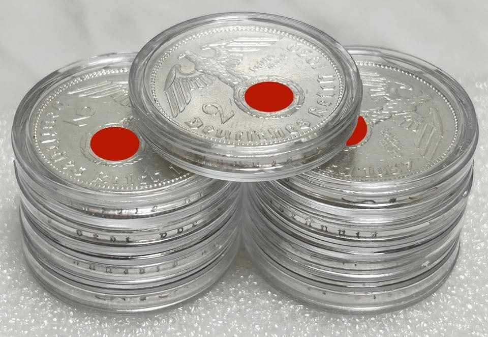 2 марки 1937 року ! Німеччина, Третій Рейх . СРІБЛО.