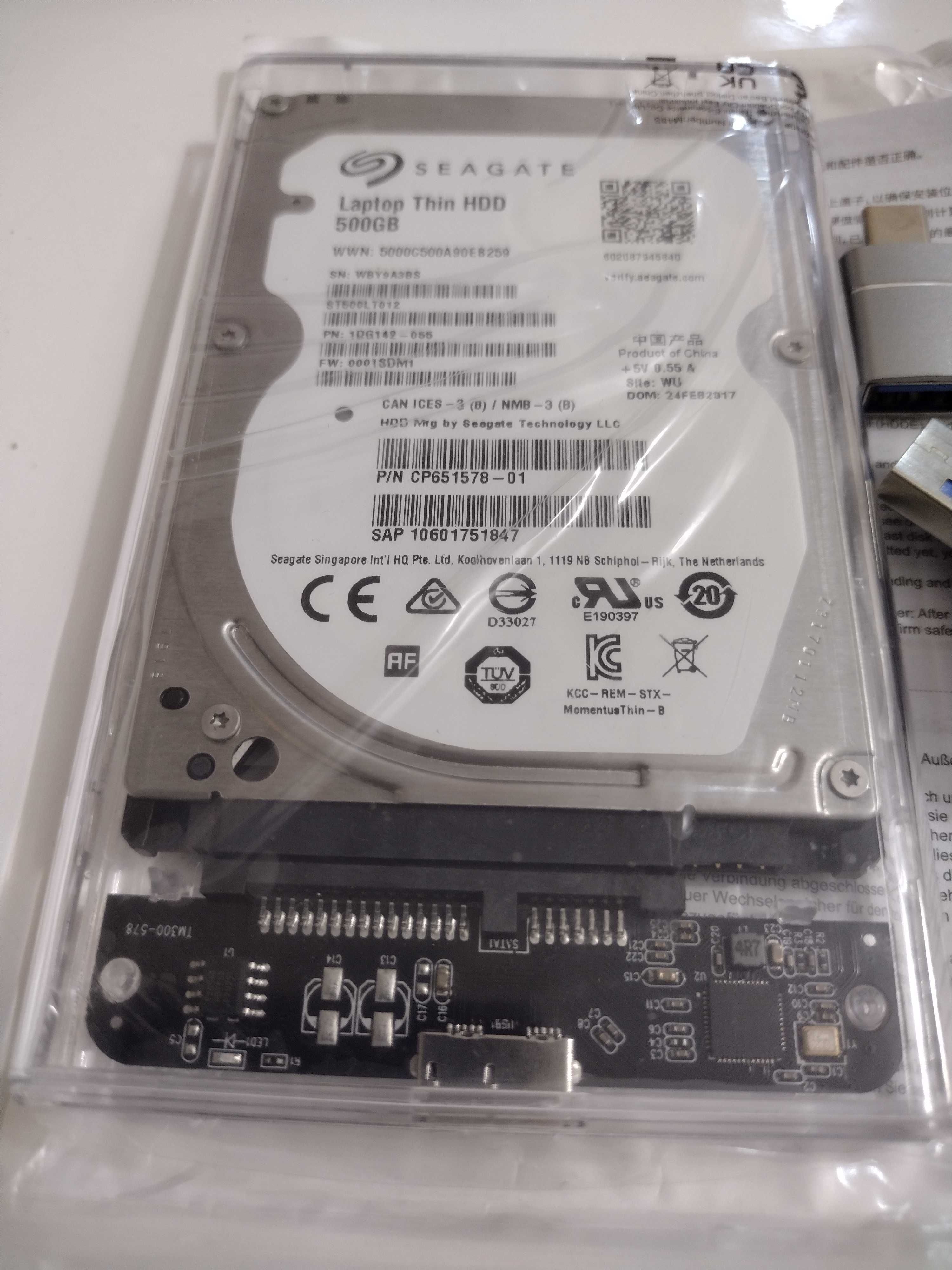Dysk przenośny Seagate 500 GB USB 3.0 / USB-A i USB-C / SATA III
