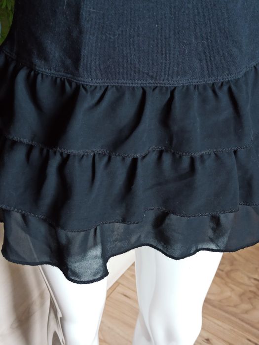 Sg Czarna tunika 110 , 116 dłuższa bluza ala tunika 110 , 116