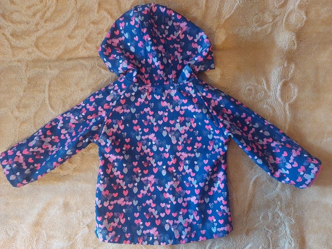 Kurtka wiosenna softshell dla dziewczynki 86