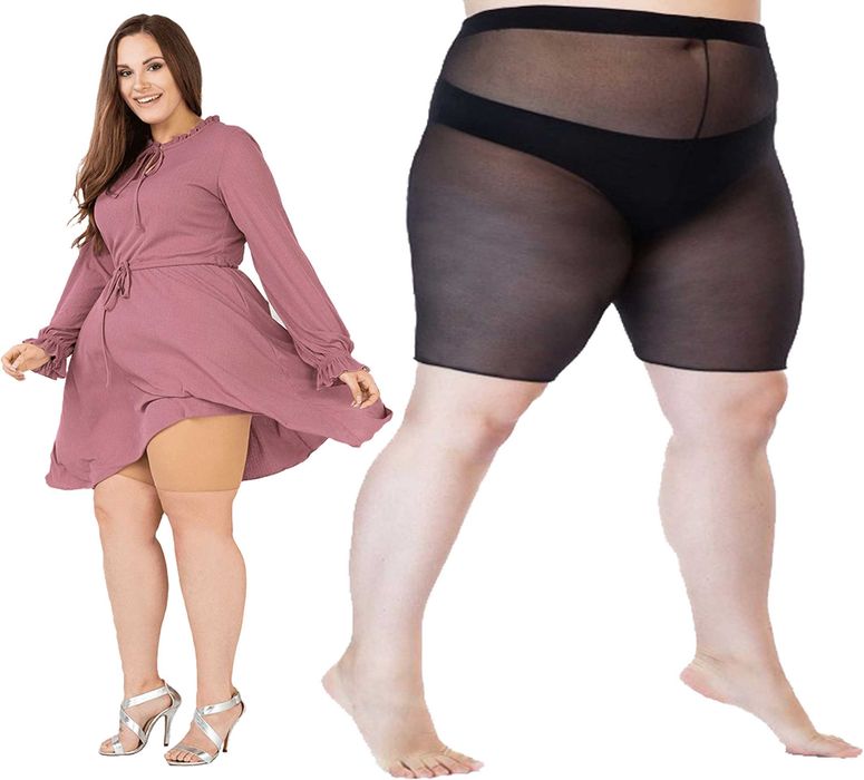 Majtki przeciw otarciom ud Lida, Czarny, 3 size XXXL , biodra-200cm