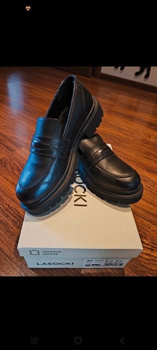 Lasocki 37 mokasyny.loafersy.półbutyi.trapery.skórzane