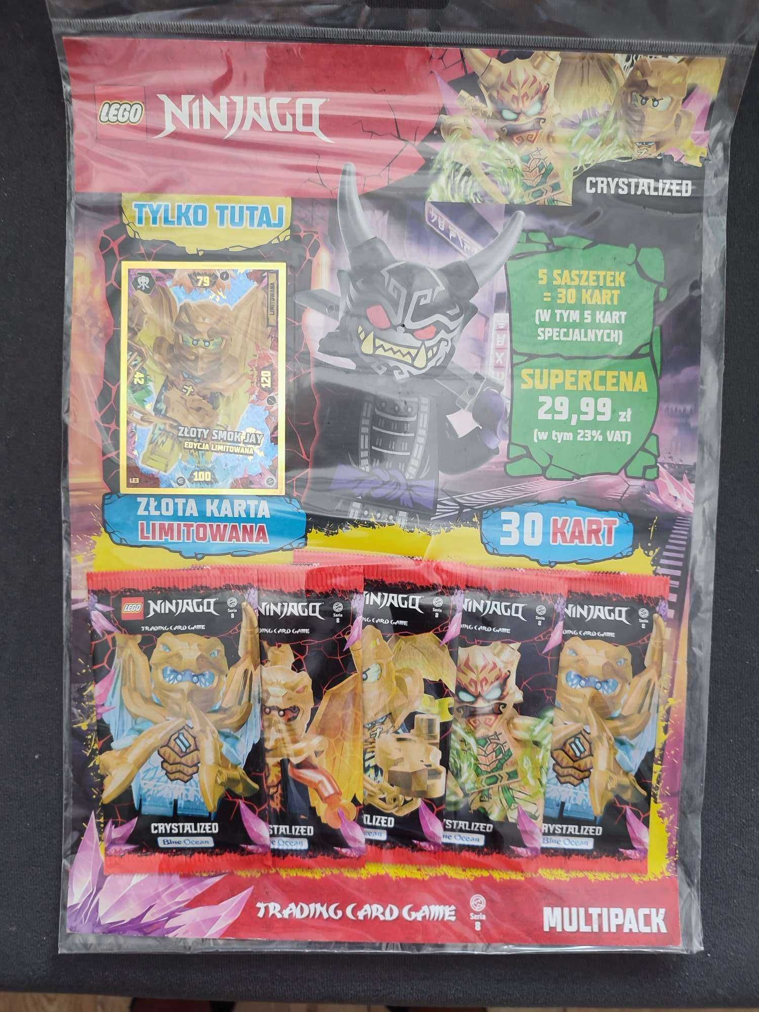 karty  LEGO NINJAGO Crystalized seria 8 Multipack 5 Saszetek 1 limited