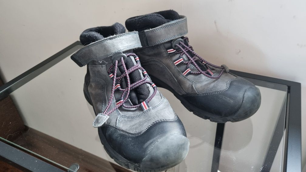 Buty zimowe trekkingowe Lasocki skórzane r.39