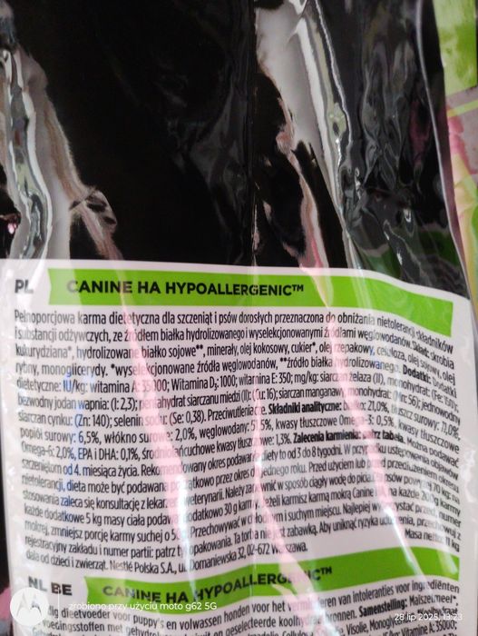 PRO PLAN hipoalergiczna karma dla piesków
