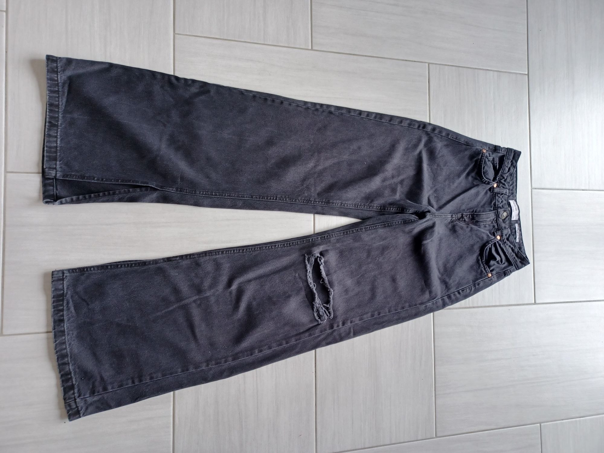 Spodnie jansowe czarne rozmiar 32