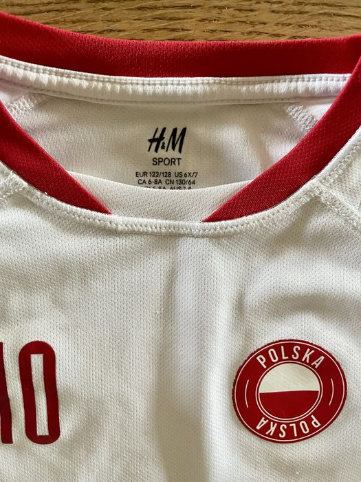 Koszulka sportowa 122/128 H&M piłka oddychająca