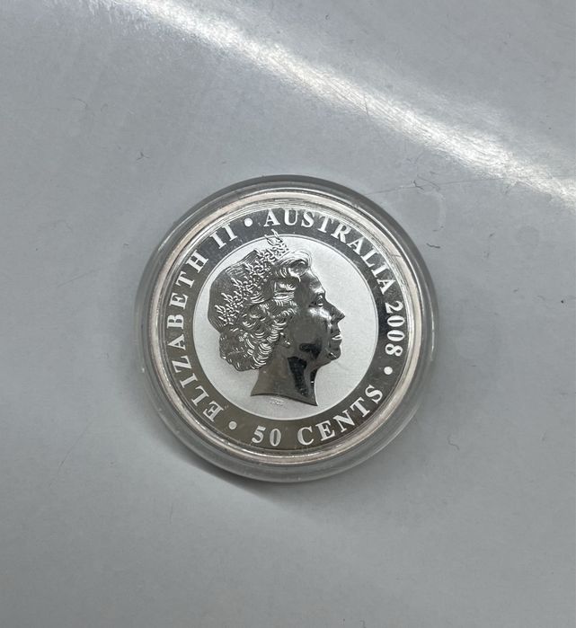 Монета серебрянная 50 центов, 2008 год