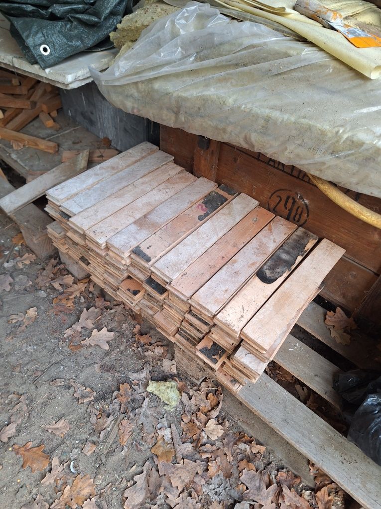 Klepka dębowa z demontażu ok. 36m2