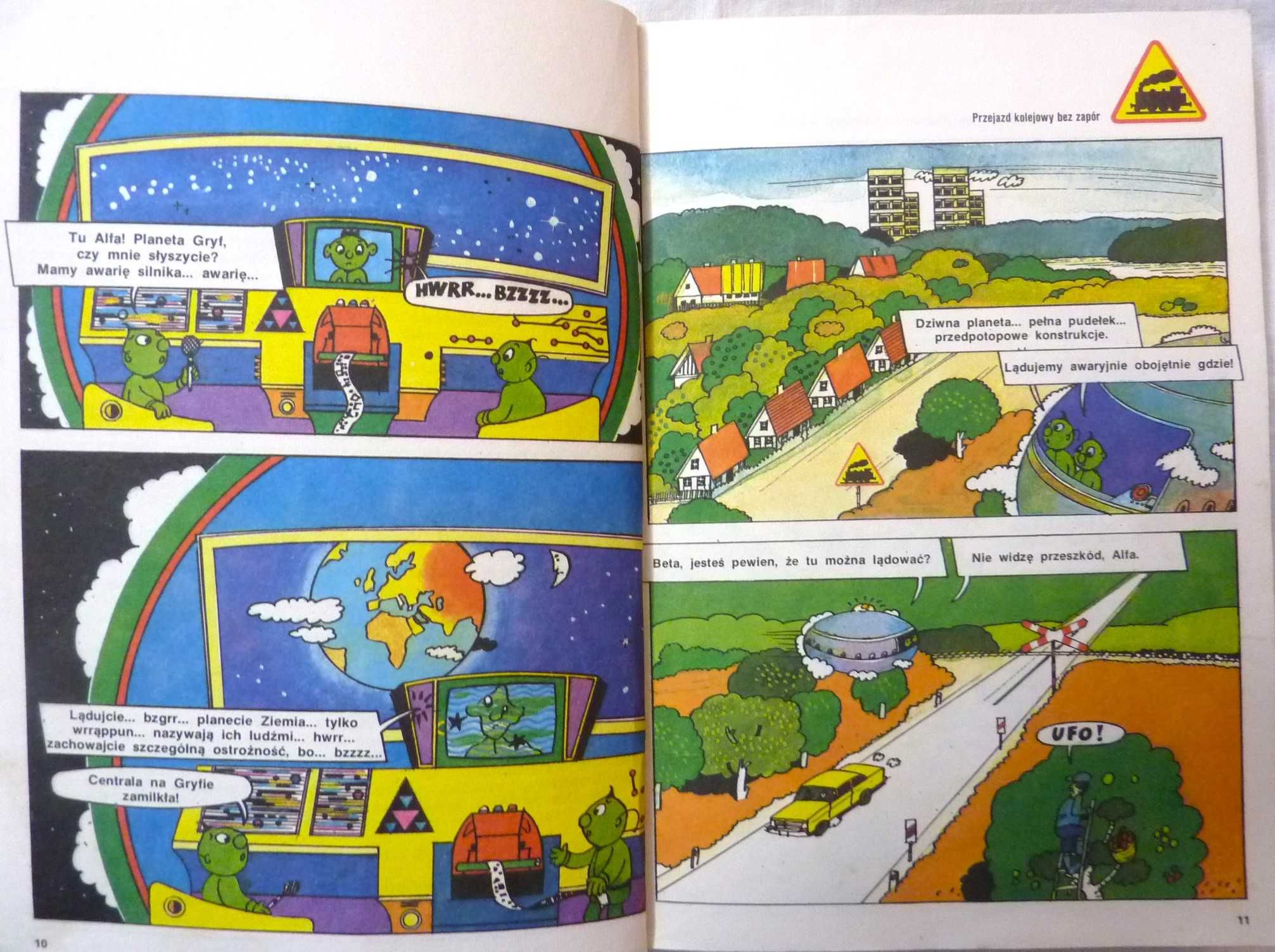 Komiks dla dzieci do nauki przepisów ruchu drogowego