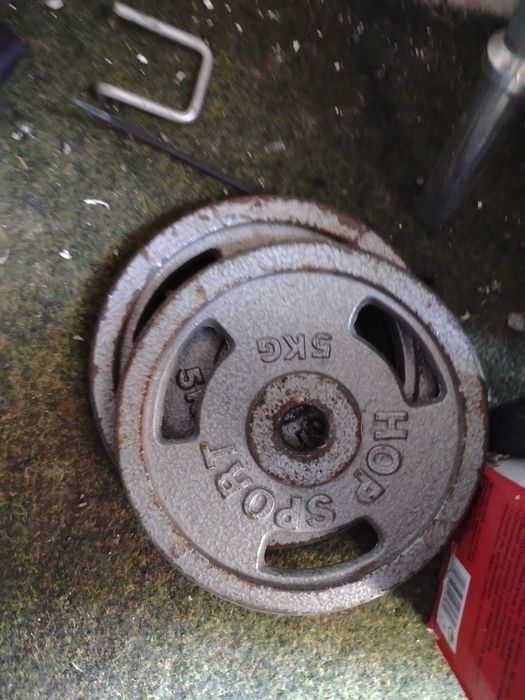 Obciążenie żeliwne  2 i 1 dymosa 2*5 hop Sport