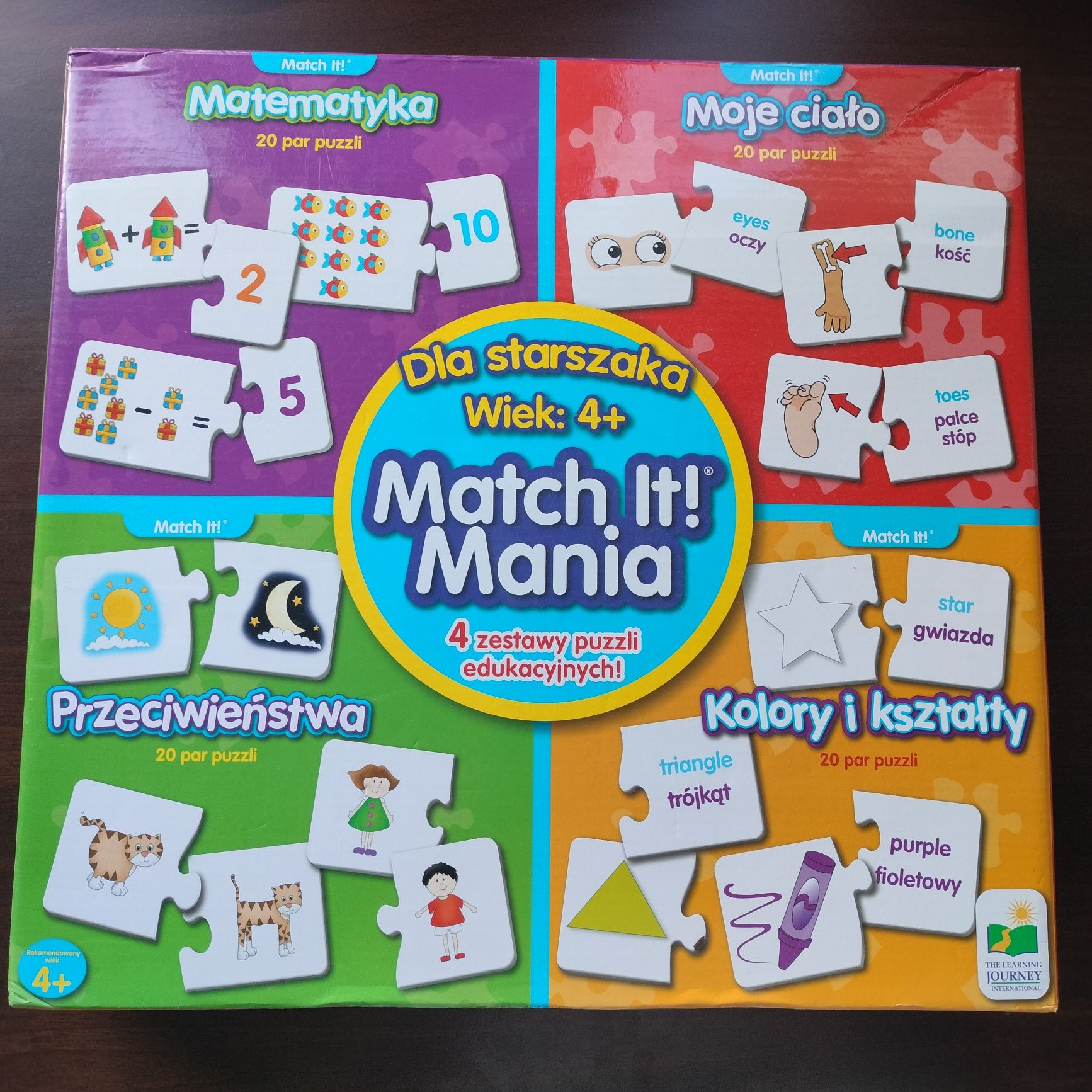 4w1. Puzzle edukacyjne, gra rozwojowa