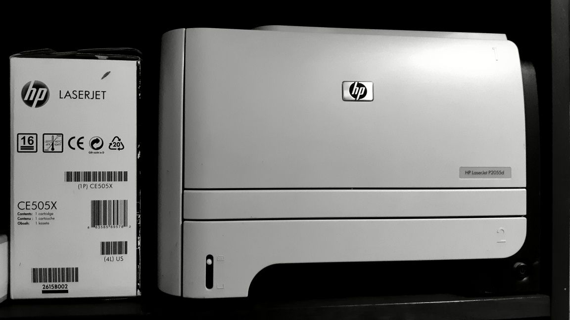 HP Laserjet P2055dn + Toner HP CE505X novo + oferta