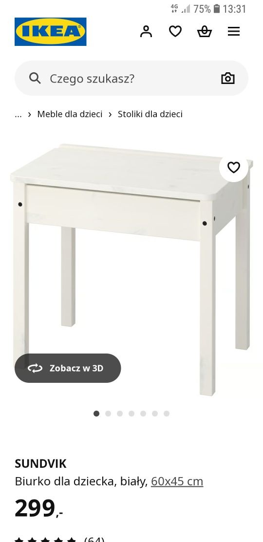 IKEA sundwik biurko dziecięce