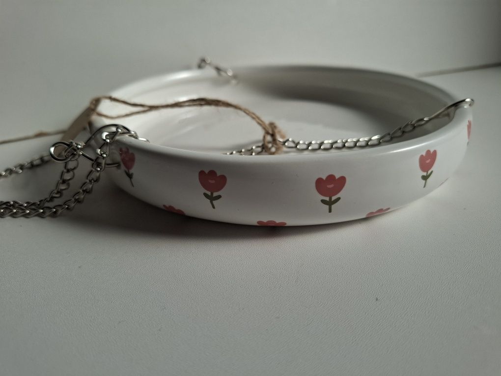 Karmnik/ misa porcelanowa dla ptaków do ogrodu Boltze