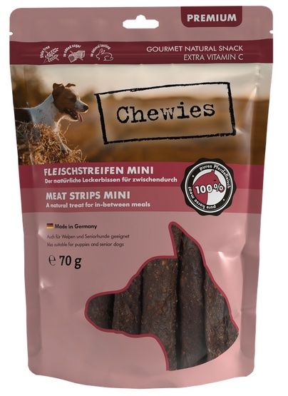Zdrowy przysmak dla małego psa - Chewies 100% Mięso z koniny 70g
