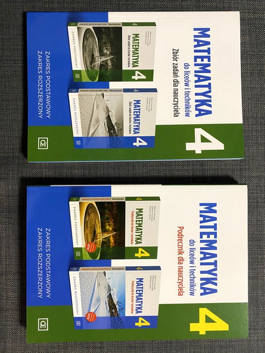 Matematyka 4, podręcznik i zbiór zadań dla nauczyciela, Pazdro