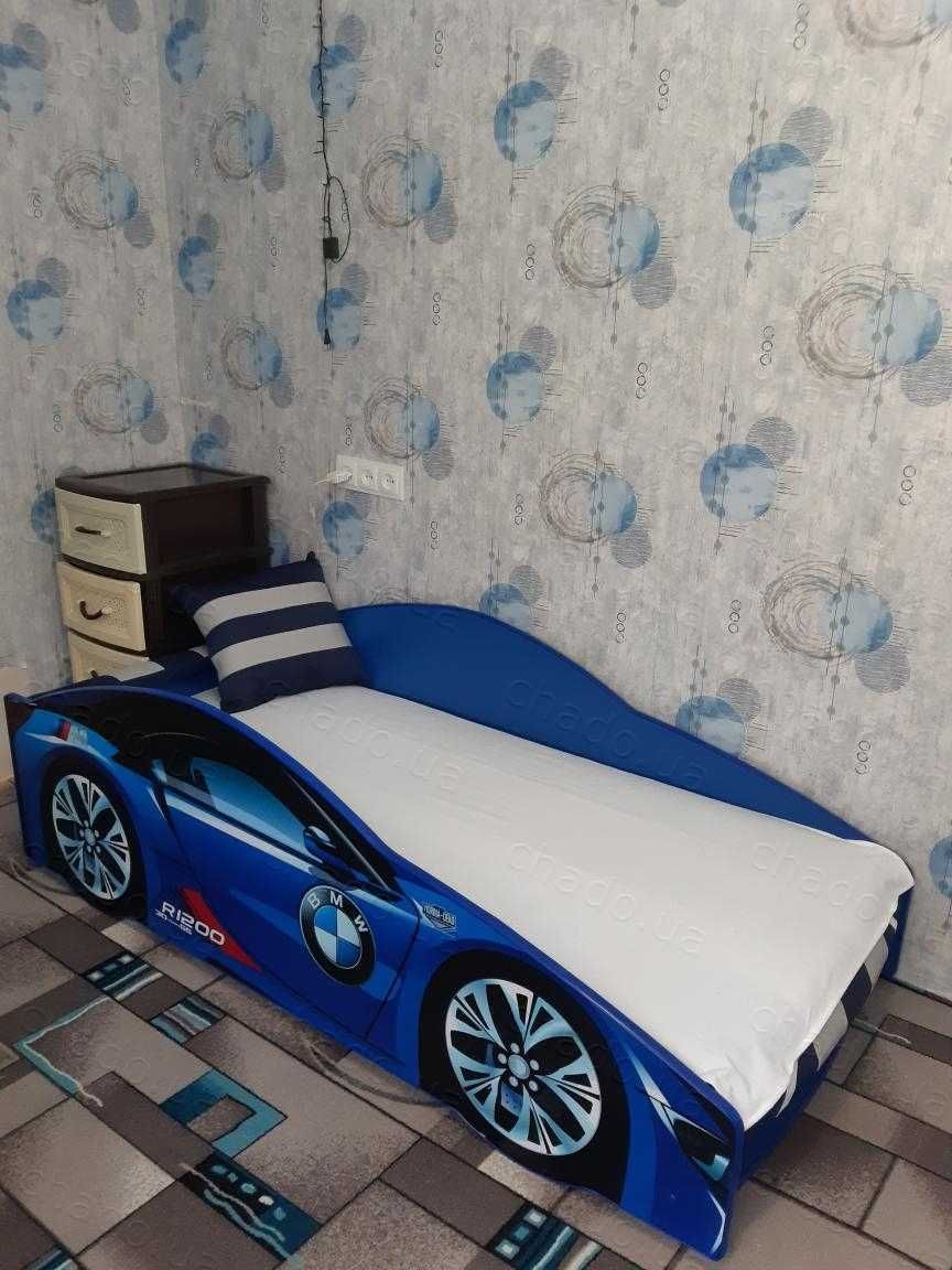 Ліжко Машинка з матрацем _ Кровать Машина с Бортами \ БМВ МЕРС АУДІ