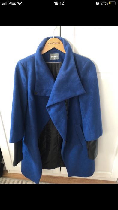 Płaszczyk z łączonych materiałów DanHen