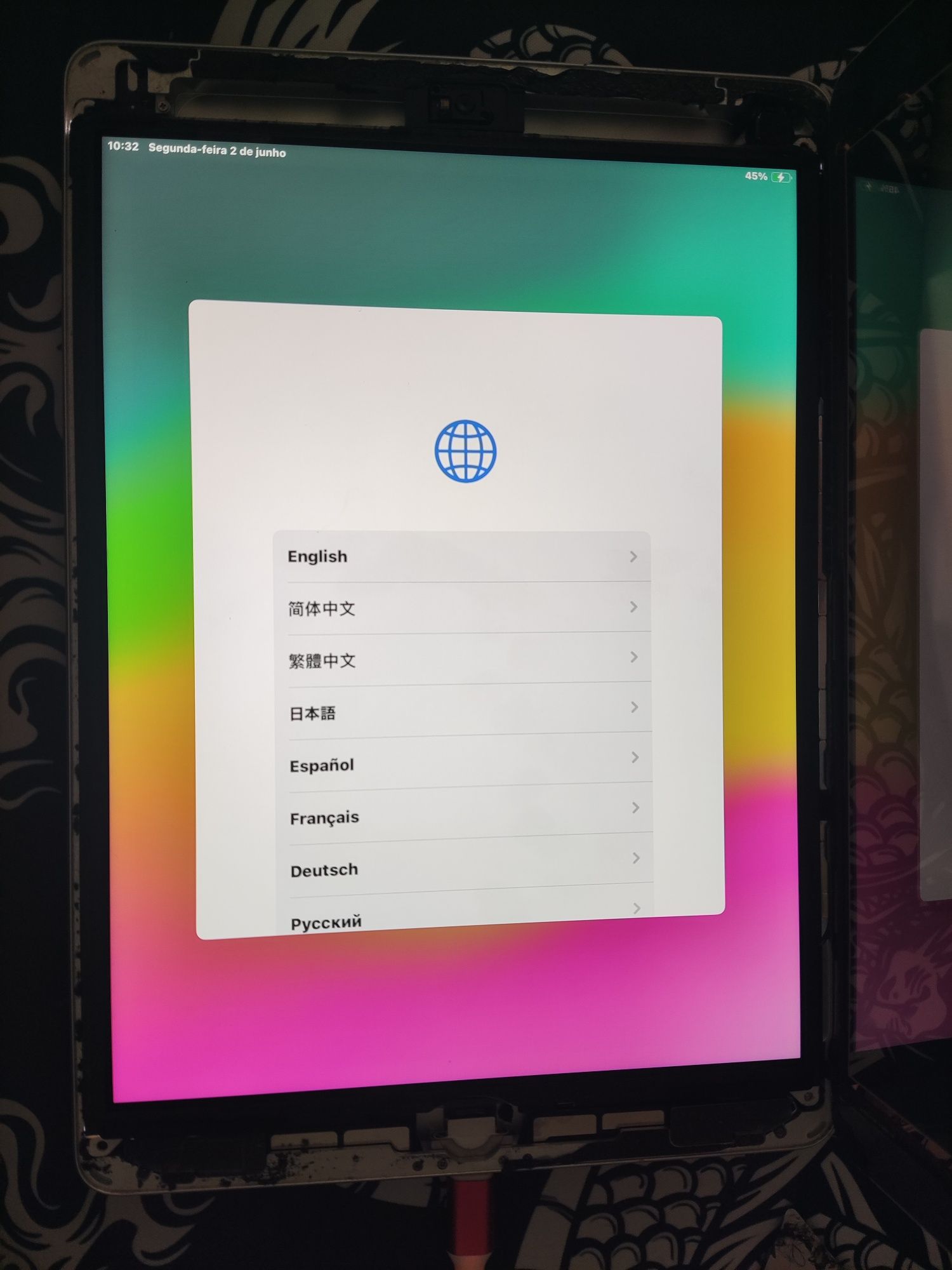 Touch + display iPad 8 10.2 (2020) retiradas original