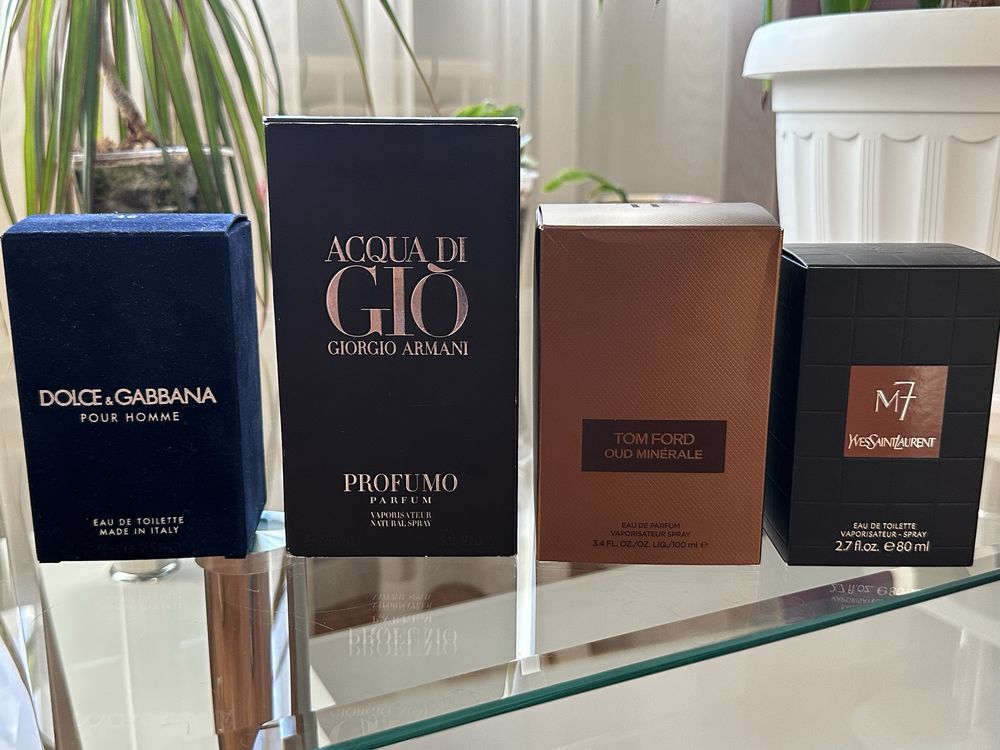 Розпродаж парфюмерії tom ford giorgio armani ysl dolce&gabbana