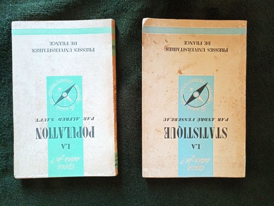 2 livros Que Sais - Je? - La Statistique; La Population -1956 / 1957
