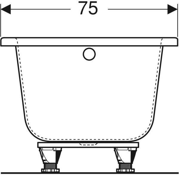 Wanna Geberit Perfect 150x75 (554.071.01.1)