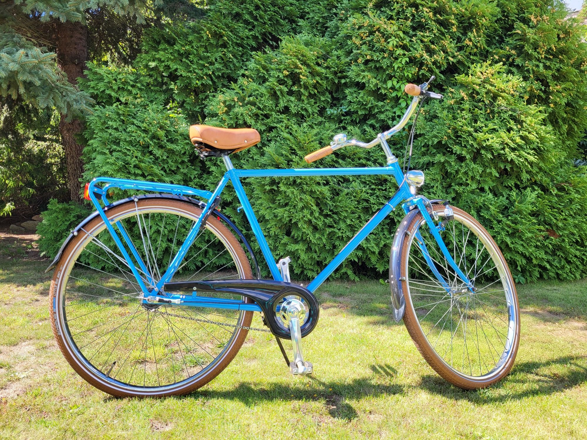 Rower retro odnowiony oryginalny Niebieski