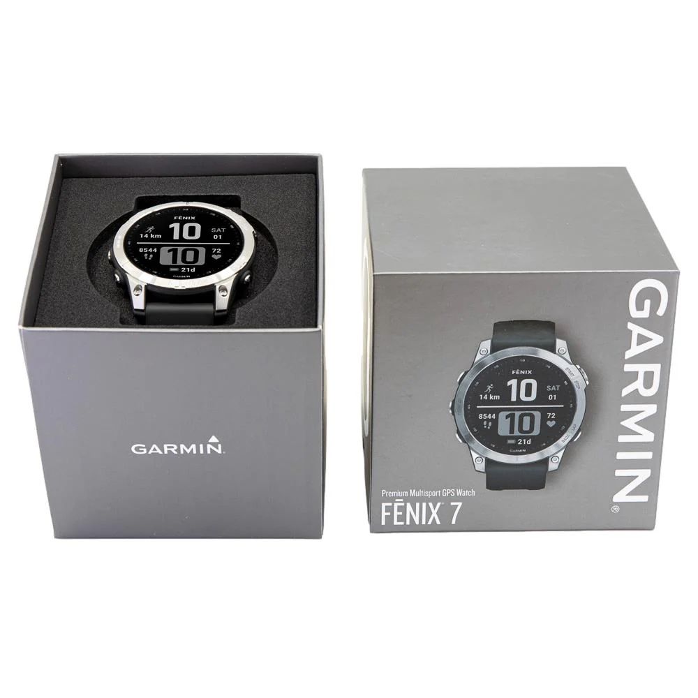 Нові! Годинник Garmin Fenix 7 Silver with Graphite Band (010-02540-01)