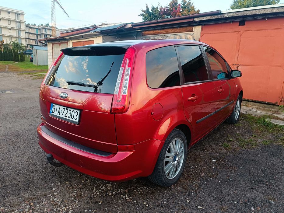 FORD C-MAX 2008r. 1,6 benz, Salon Polska, hak, klima, Alu, kam.cofania