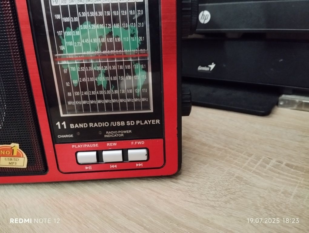FM/AM/SW тюнер с MP3 плеером USB/SD