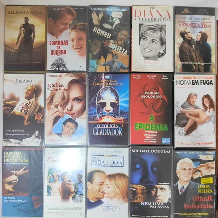 Lote Vhs 7 - Ver lista Abaixo - PROMOÇÂO 1 €