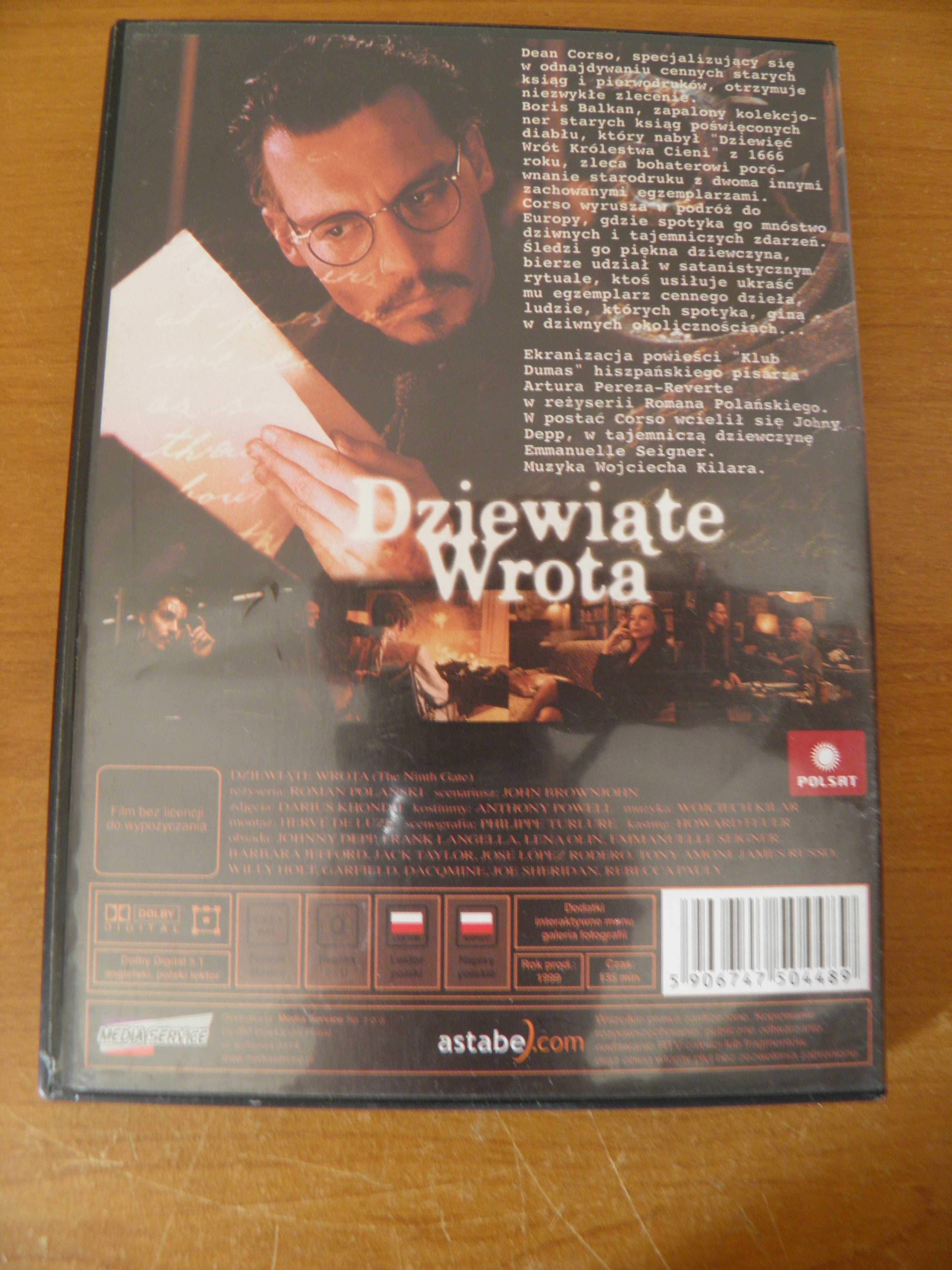 Dziewiąte Wrota DVD