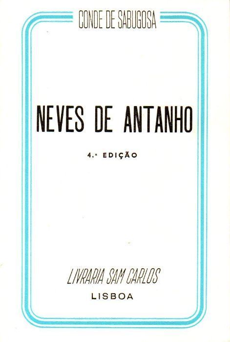 Livro - Neves de Antanho - Conde de Sabugosa