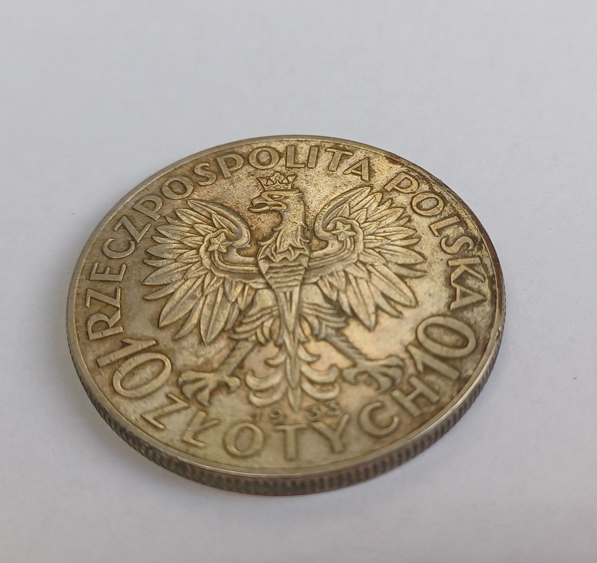 Moneta 10zł Głowa Kobiety 1933r (3)