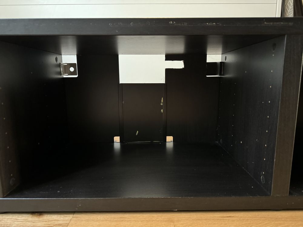 Besta Ikea Szafka pod TV, czarnybrąz, 180x40x38 cm