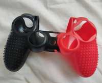 Silicone PS4 vermelho/preto