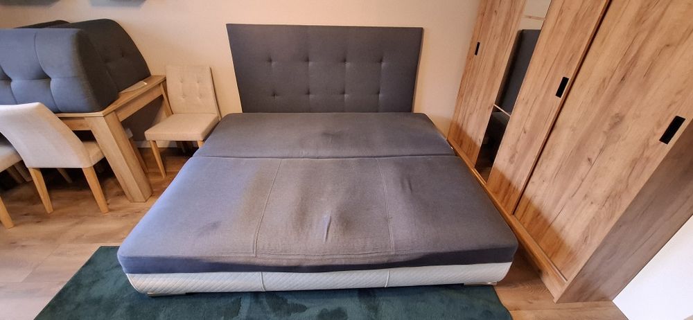 Kanapa rozkładana PRADO BB 170X200cm marki Hawex granatowa