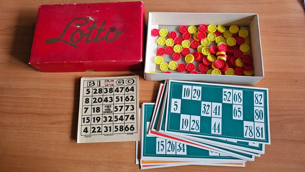 Stara gra planszowa Lotto Bingo PRL  Dla kolekcjonera i dzieci