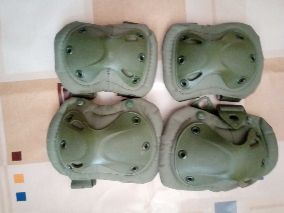 Тактический комплект налокотники+наколенники олива