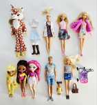 Zestaw lalek barbie i rainbow high