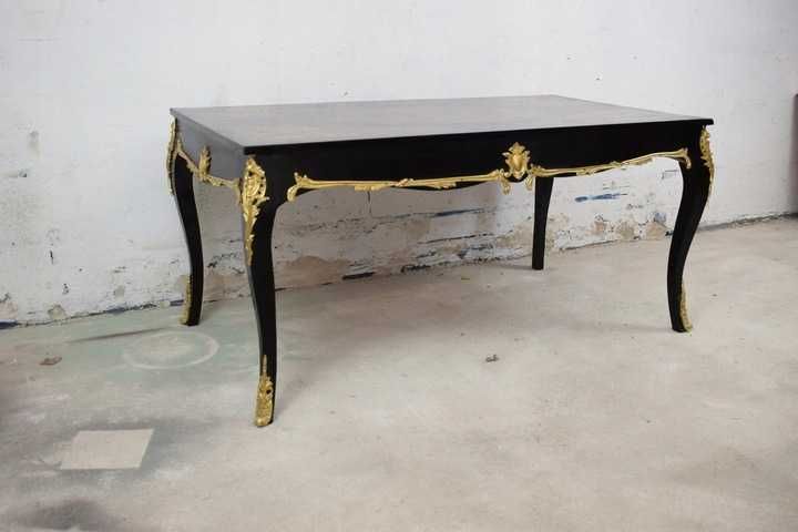 Piękny Stół Biurko Boulle - Okucia z Brązu - Unikat - Gabinet Biuro