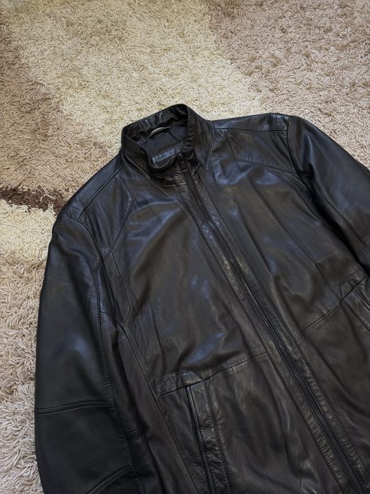 Шкіряна куртка Hugo Boss