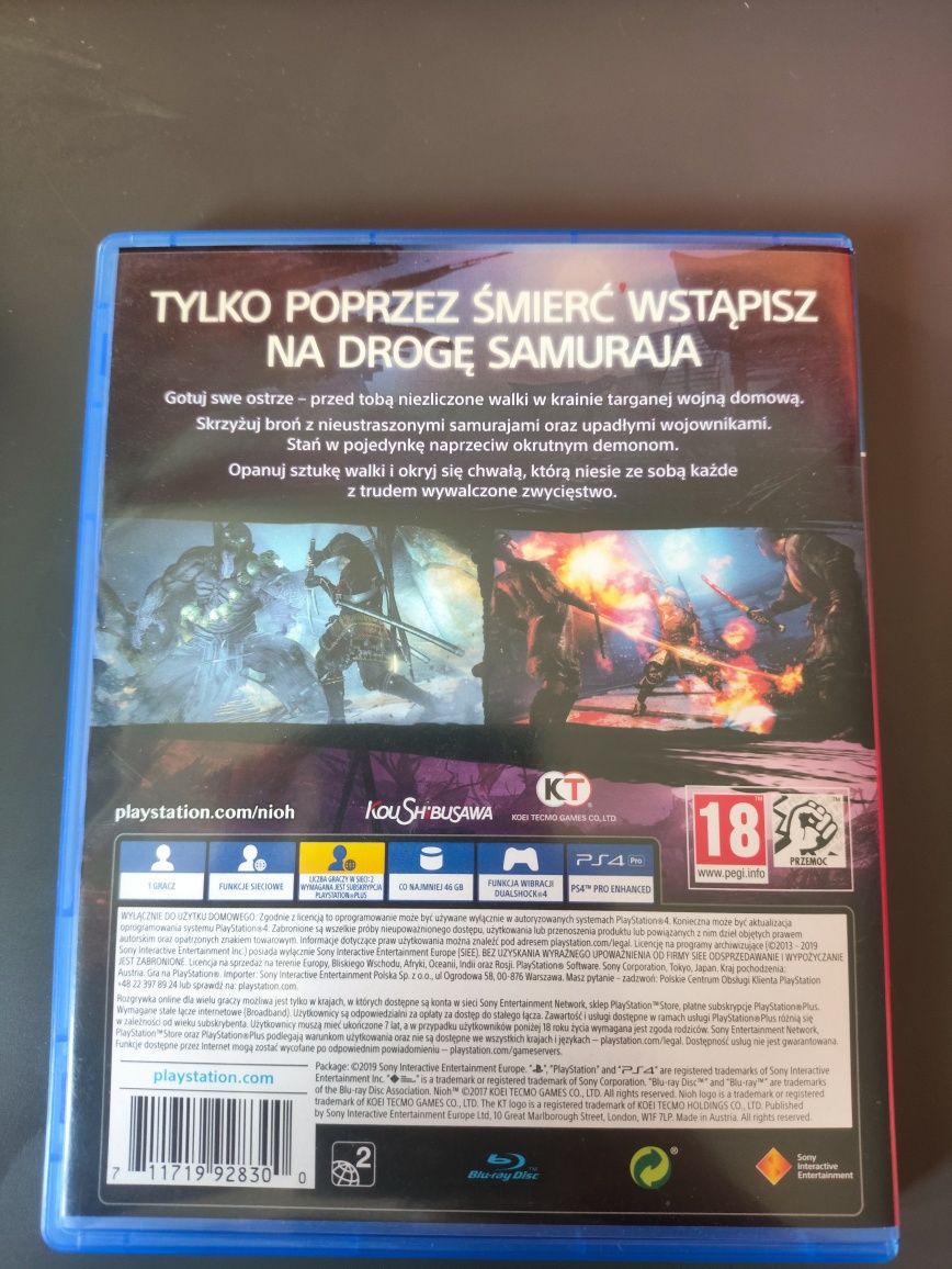 Gra nioh ps4 jak nowa